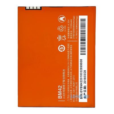 Redmi Note 2014712 BM42 Batería de reemplazo con protección de doble IC y 3200mAh