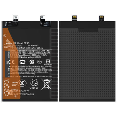 Batería de reemplazo de 4400mAh para Xiaomi Redmi note11T Pro Baterías de teléfono BP4C Negro