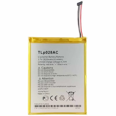 Baterías recargables de protección de doble IC para Alcatel 1216X PIXI7 1215 2820mAh