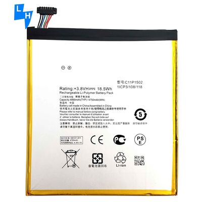 Batería de 4890 mAh para ASUS ZenPad 10 batería z300c z300cl z300cg p023 p01t 10.1 C11P1502
