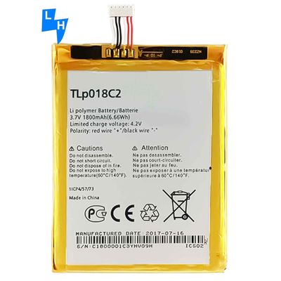 Batería de polímero de iones de litio de 1800 mAh para Alcatel One Touch Idol Ultra OT-6033 OT-6033X Tab