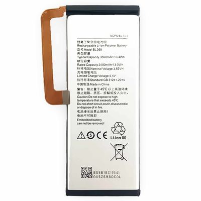 Batería BL268 para Lenovo ZUK Z2 3500mAh Batería de teléfono móvil de reemplazo DOM 500PCS