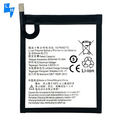 BL272 Batería de reemplazo 3200mAh para Lenovo Vibe K6 Power XT1662 K33A42 Capacidad Negra