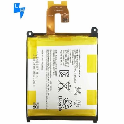 Batería de litio de polímero de alta capacidad para Sony Xperia Z2 L50W L50T L50U D6503 Amarillo
