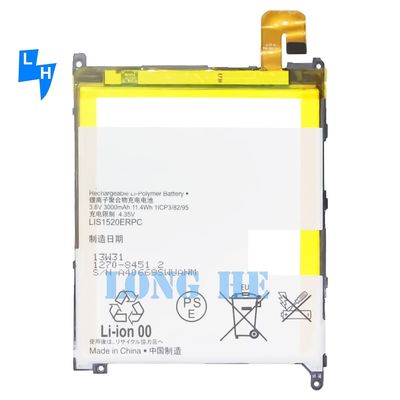 3000mAh 3.8V Batería de teléfono móvil LIS1520ERPC para SONY XL39h/XL39/C6833/XperiaZ Ultra