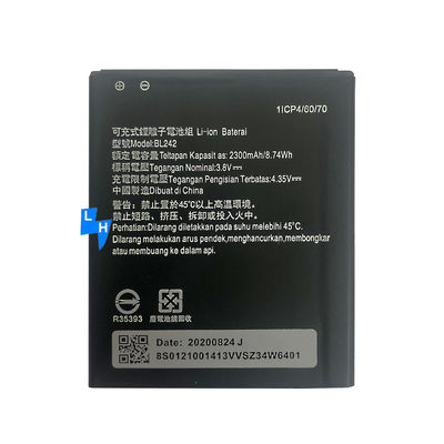 2300mAh BL242 A6000 A2020 A6010 Batería de teléfono móvil para Lenovo VIBE C Batería de litio