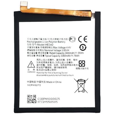 Protección de doble IC Batería de teléfono móvil HE342 para Nokia X6 de larga duración