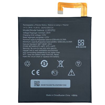 4290mAh L13D1P32 S8-50 A5500 Tab batería para-Lenovo TAB3 8 nattery Compatible para Lenovo