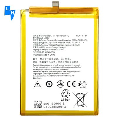 Batería de alta capacidad 3000mAh LB002 S5 K520 para modelos de teléfonos móviles Lenovo K520T Blanco
