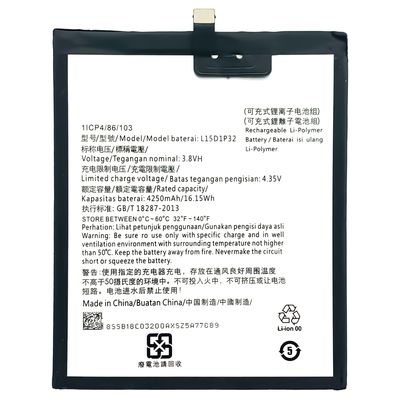Recargable 15D1P32 4.35V 4250mAh para Tab 3 8 Plus TB-8703F 8703N batería de teléfono móvil