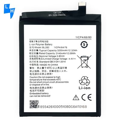 Batería de polímero de litio negro de alta capacidad BL282 3200mAh 3.85V para Lenovo UDTV1