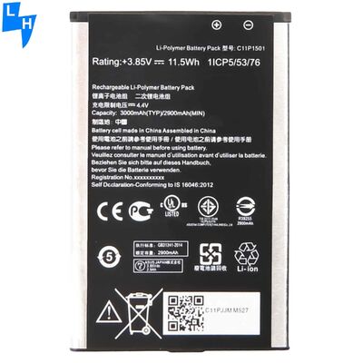 B11P1501 3000mAh 3.85V Batería para ASUS Zenfone 2 Laser Selfie ZE600KL Z00MD Z00LD ZE550KL ZE551KL