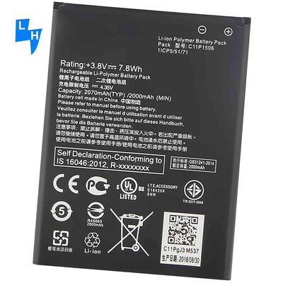 En vivo Zenfone Go G500TG Z00YD ZC500TG Z00VD Batería de litio de polímero 2070mAh 4.35V para ASUS