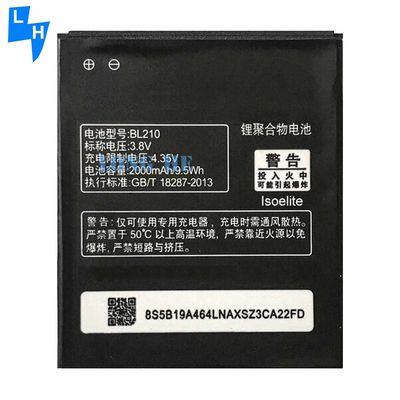 Buen rendimiento BL210 Batería para Lenovo S820 S650 A656 A766 A770E A750E A658T Negro