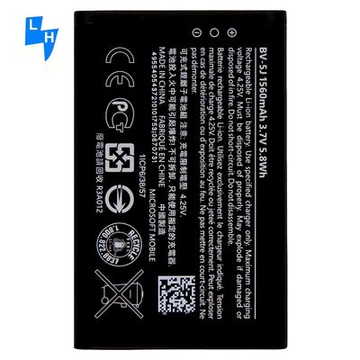 Batería de iones de litio blanca de 1560mAh BV-5J para Lumia 435 Dual SIM Lumia 532 Smartphone para Nokia