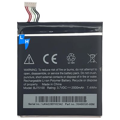 2000mAh 3.8V Batería de iones de litio polímero para HTC One XC X720d X325E X325S S728E 720T teléfono móvil