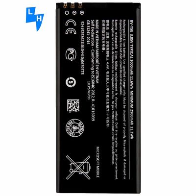 500pcs MOQ BV-T5E 4.4V 3000mAh Batería recargable para Nok Lumia 950 RM-1106 RM-1104 RM-110