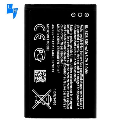 500pcs MOQ Batería BL-5C para Nokia 105 BL-5CB original recargable
