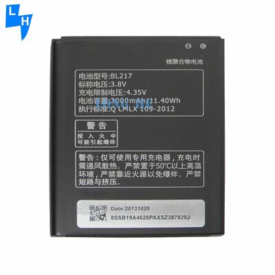 3000mAh 3.8V BL217 Batería de litio de polímero para Lenovo S720 S870E S868T A820T A800 A798T