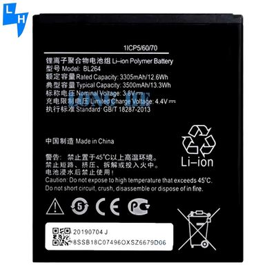 3500mAh BL264 Batería de reemplazo para Lenovo Vibe C2 Power Baterías para teléfonos inteligentes