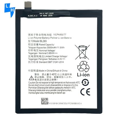 Batería móvil personalizable de 2800 mAh para Moto M XT1662 XT1663 BL265 a un precio asequible