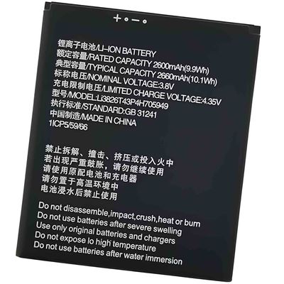 Li3826T43P4h705949 Batería para ZTE Blade A530 A606 BA530 BA606 L210 sustitución 2600mAh