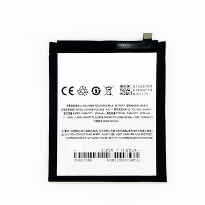 MEIZU M8C M810H M810L Batería de teléfono móvil 4.4V 3070mAh Litio recargable