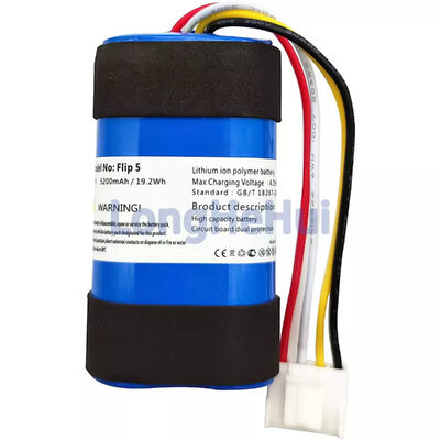 Batería recargable de Li-polímero 1INR 19/66-2 ID1060-B para altavoces para JBL-Flip 5 3.7V 5200mah