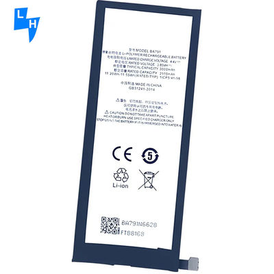Recargable BA791 Batería de litio de polímero para Meizu Pro 7 3000mAh 4.4V teléfono móvil