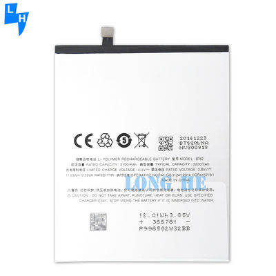 Recargable 100% BT62 Batería de reemplazo de polímero de litio 3200mAh para Meizu X M682Q