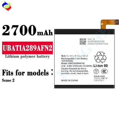 Sharp Sense2 2700mAh 3.85V Batería de teléfono móvil con UBATIA289AFN2 Polímero de litio