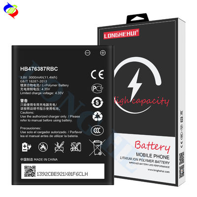 Batería de teléfono móvil HB476387RBC 3.8V 3000mAh para B199 G750-U10 G750-T01 G750-T00