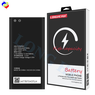 2000mAh de capacidad Batería de polímero de litio HB474284RBC 4.35V para Huawei C8816 G521 G620