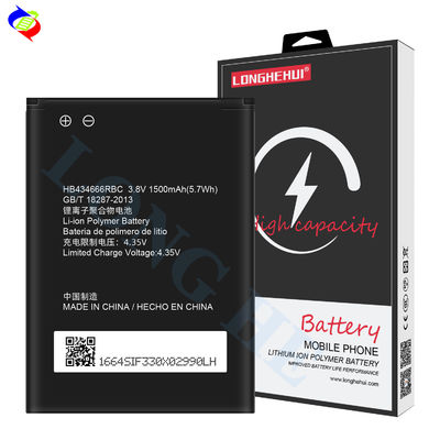 Fábrica china 3.8V 1500mAh Batería HB434666RBC para Huawei E5573s-806 E-606 E5577 Batería de litio recargable