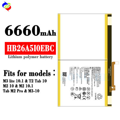 Batería de 6660mAh HB26A5I0EBC MediaPad M3 Lite 10 Tab para la batería de Huawei MediaPad T2 10.0 Pro