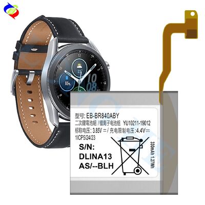 Batería de reemplazo original EB-BR840ABY Para Samsung Watch3 SM-R840 Watch3 Versión Auténtica Batería de reloj recargable 340mAh