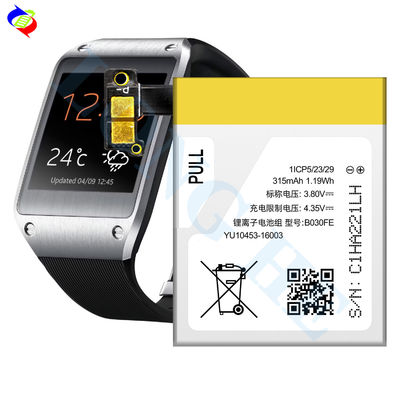 Batería de reemplazo original de alta calidad V700 SM-V700 315mAh para Samsung Gear1 B030FE / Gear V700